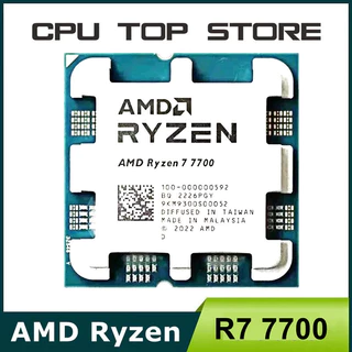 Processador AMD Ryzen 7R7 7700 com 8 núcleos e 16 thread de 3,8 GHz LGA AM5