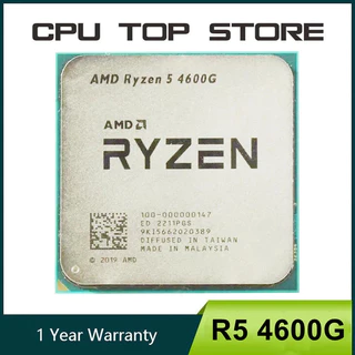 Processador de CPU AMD Ryzen 5 R5 4600G 3,7 GHz 6 núcleos 12 thread 65W, soquete AM4