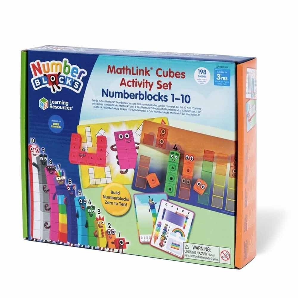 Hand2Mind Numberblocks MathLink Cubes 1-10 Activity Kit Preschool