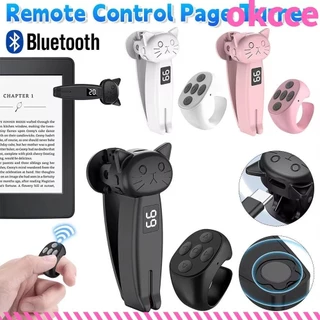 OKCCE Auto Page Turner Elétrico , Mini Dispositivo De Clique-Dedo Compatível Com Bluetooth , ABS Mute Quick Click Tela Telefônica Tapper Para Kindle Paperwhite