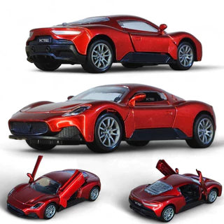 Miniatura Carrinho Ferro Maserati MC20 Fricção Abre Portas Cor VERMELHO