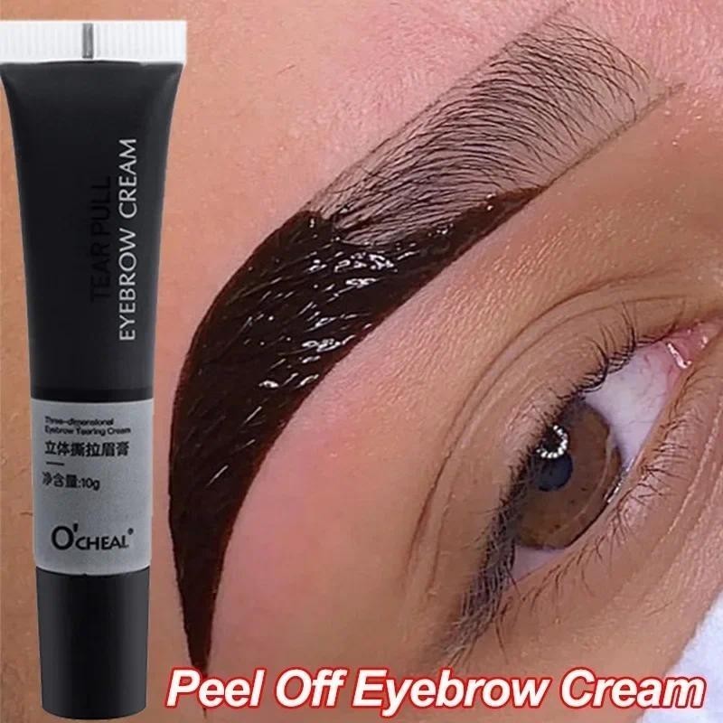 Gel Para Sobrancelhas Tinta Impermeável De Longo Prazo Tatuagem Permanente Melhora Creme De Cor Marrom Preto