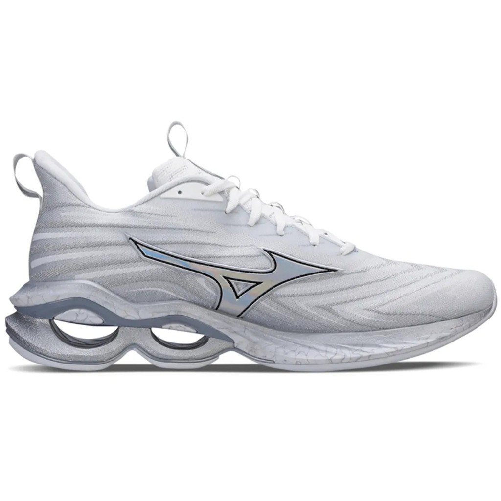 Tênis Mizuno Wave Creation 25 Anniversary Branco Prata E Cinza 336812