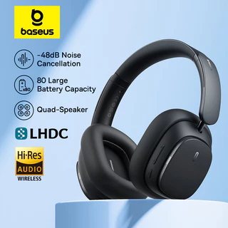 Fone De Ouvido Sem Fio Baseus H1 pro Híbrido-48dB Cancelamento Ativo De Ruído Bluetooth De Alta Resolução Certificado LHDC Code
