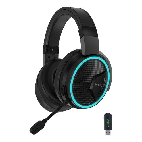 Headset Gamer Imenso Ims890 Anc Bluetooth 5.2 Rgb Cor Preto