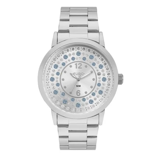 Relógio Euro Feminino Glitz Prata - EU2035YUY/4K