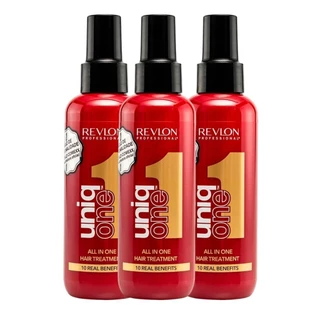 Kit Revlon 3 Uniq One All In One Leave In Vermelho 150ml