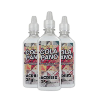 COLA PANO ACRILEX 35 GRAMAS - KIT 12 UNIDADES