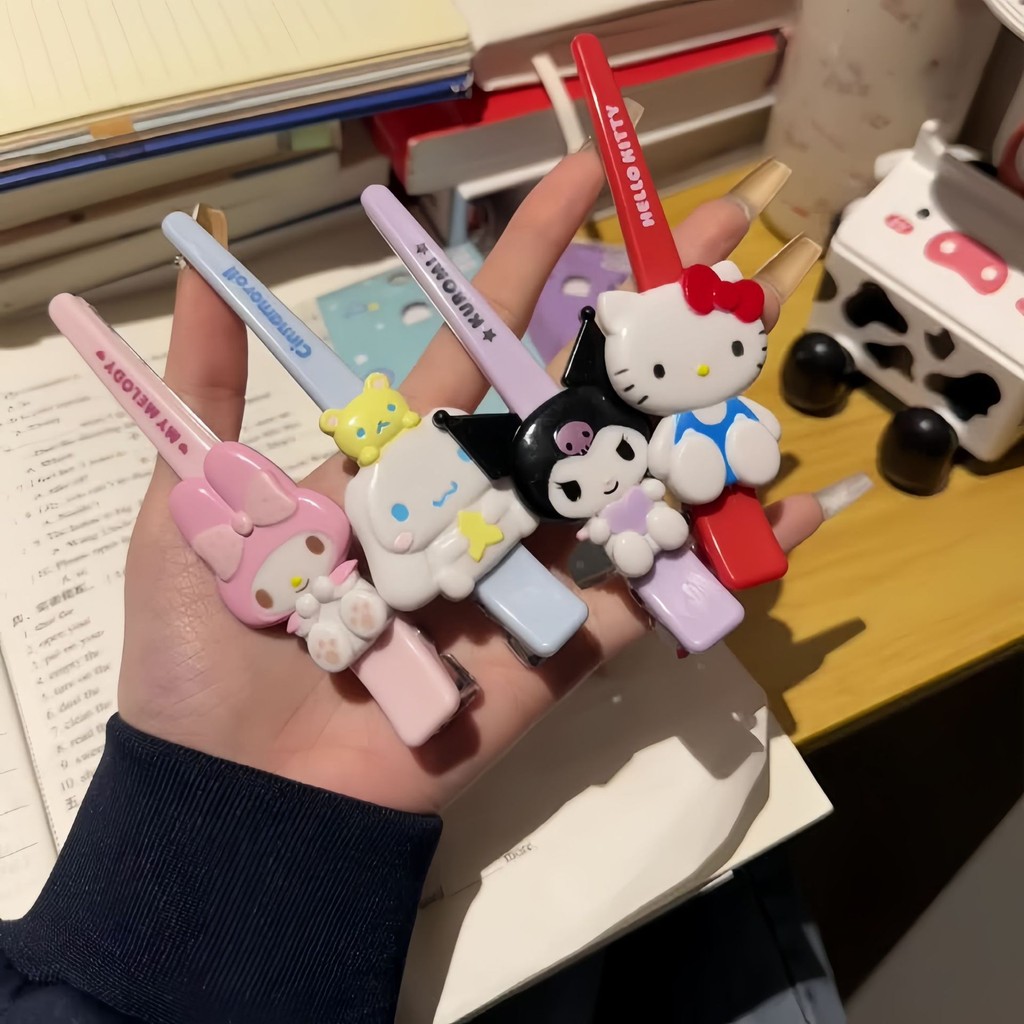Sanrio Hello Kitty Grampo De Cabelo Dos Desenhos Animados Kuromi