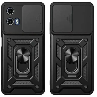Para Motorola Moto G34 5G Caso Armadura Slide Lente Da Câmera Capa De Proteção G 34 MotoG34 Anel Suporte Casos