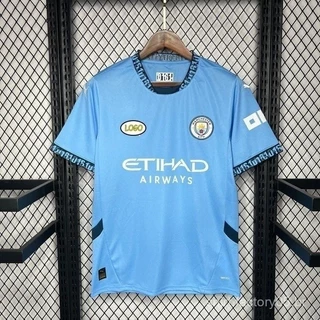 24/25 Manchester City Home/Camisa/Terceira nova versão EPL UCL Patch Fan Camisa de Futebol 2024
