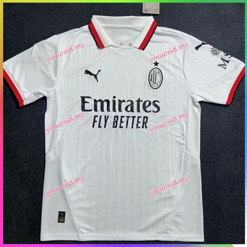 [Fans Issue]NEW AC Milan Jersey 24/25 Away Camisa De Futebol Shopee