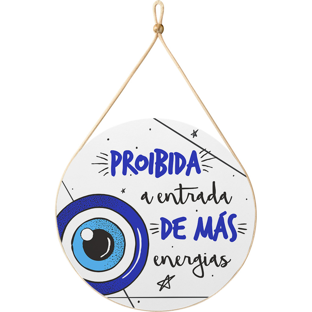 Enfeite Porta Placa Decoração Quarto Olho Grego Mandala Penduravel Gratidão