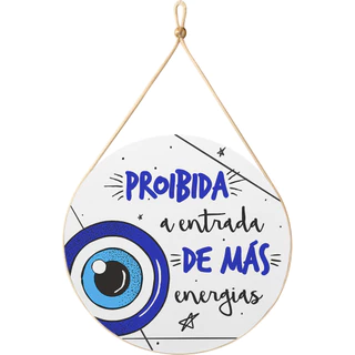 Enfeite Porta Placa Decoração Quarto Olho Grego Mandala Penduravel Gratidão