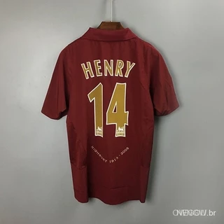 05/06 Arsenal retro Casa 2005/2006 henry 14 Camisa De Futebol Uniformes
