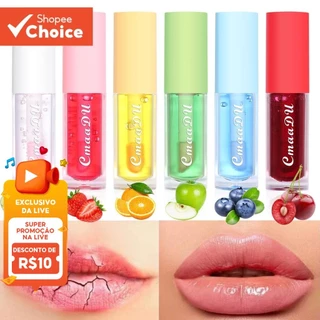 CmaaDu 6 Cores Frutas Hidratante Brilho Labial De Maquiagem Com Mudança De Cor , Copo Antiaderente À Prova D'água CmaaDu 6 Cores Frutas Hidratante Brilho Labial De Maquiagem Com Mudança De Cor , Copo Antiaderente À Prova D'água