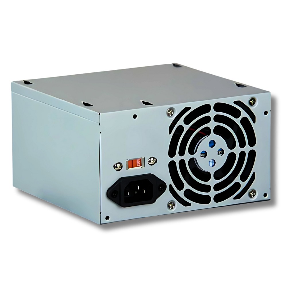 Fonte ATX 230W Bivolt Manual Com Cabo De Energia 24 Pinos Prata
