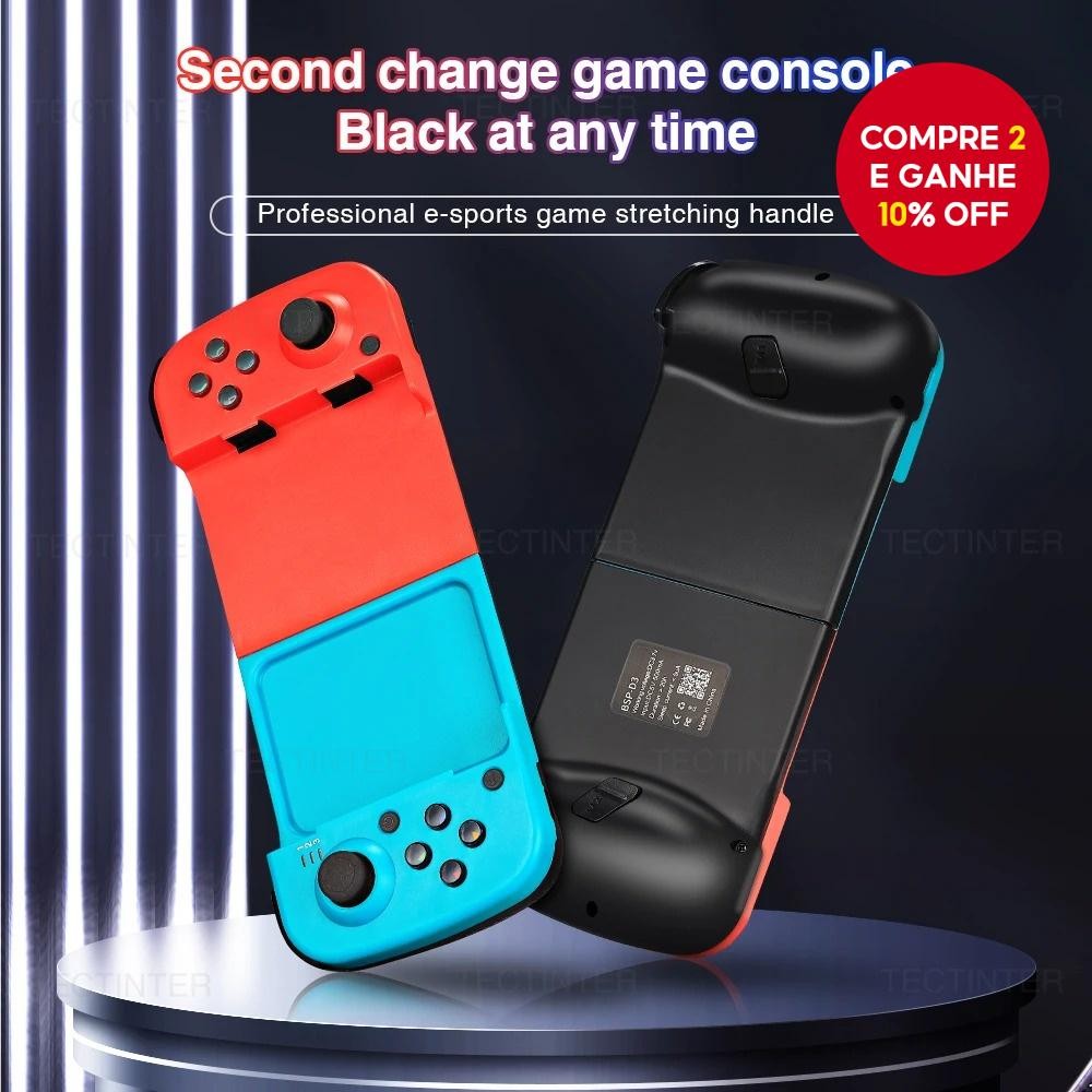 D3 Smartphone Controlador De Jogo Sem Fio Bluetooth Joystick Retrátil Para PS4 PS3 Switch PC Android IOS