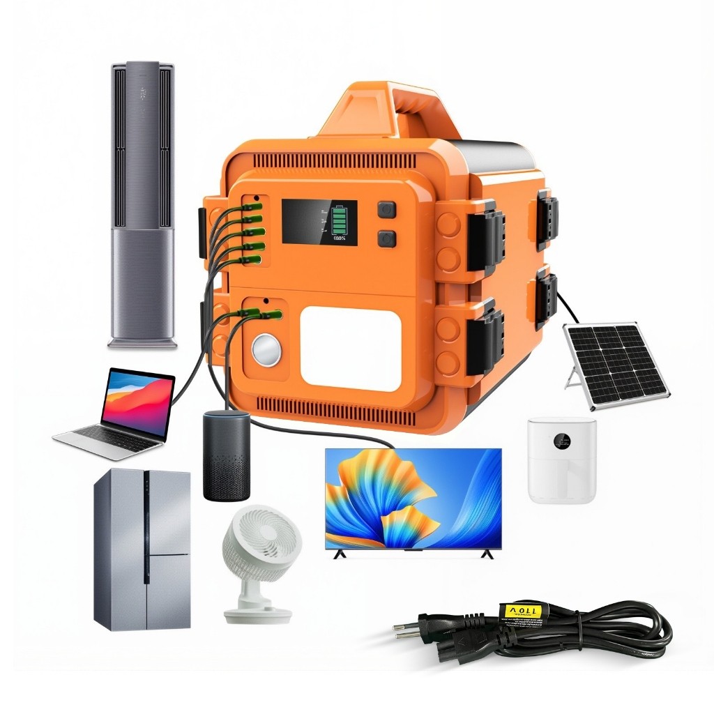 Estação de Energia Portátil 1000W (2000W Pico) - 576Wh, Carga Solar/Carro/Rede, Múltiplas Interfaces e Iluminação LED em Oferta na Shopee