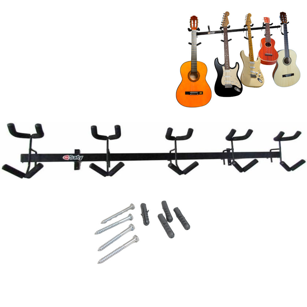 SUPORTE PAREDE PARA 5 INSTRUMENTOS DE CORDA SATY SP50