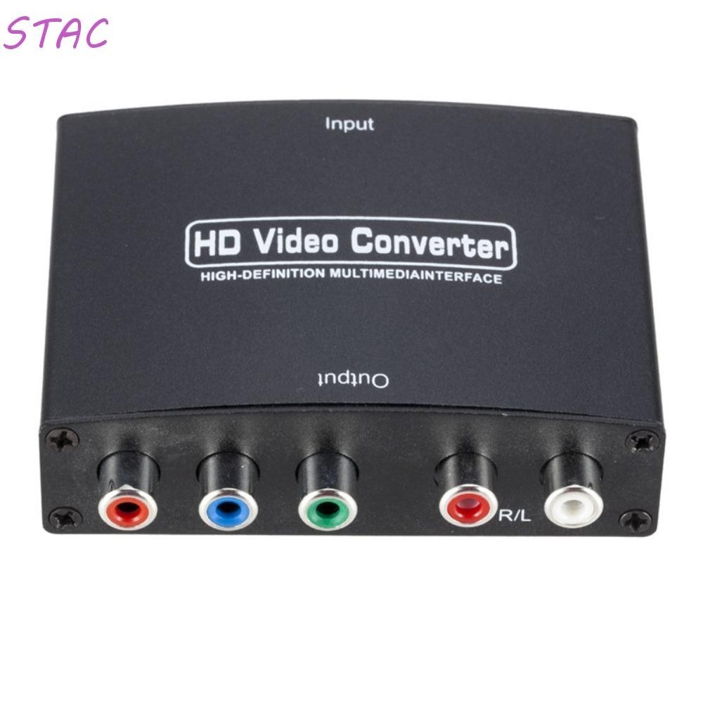 STAC HDMI Compatível Com YPbPr Conversor , HD Para De Vídeo R/L Áudio , Caixa De Conexão Adaptador De Diferença De Cor