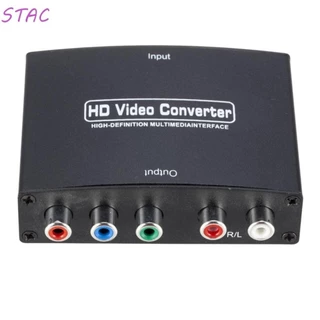 STAC HDMI Compatível Com YPbPr Conversor , HD Para De Vídeo R/L Áudio , Caixa De Conexão Adaptador De Diferença De Cor