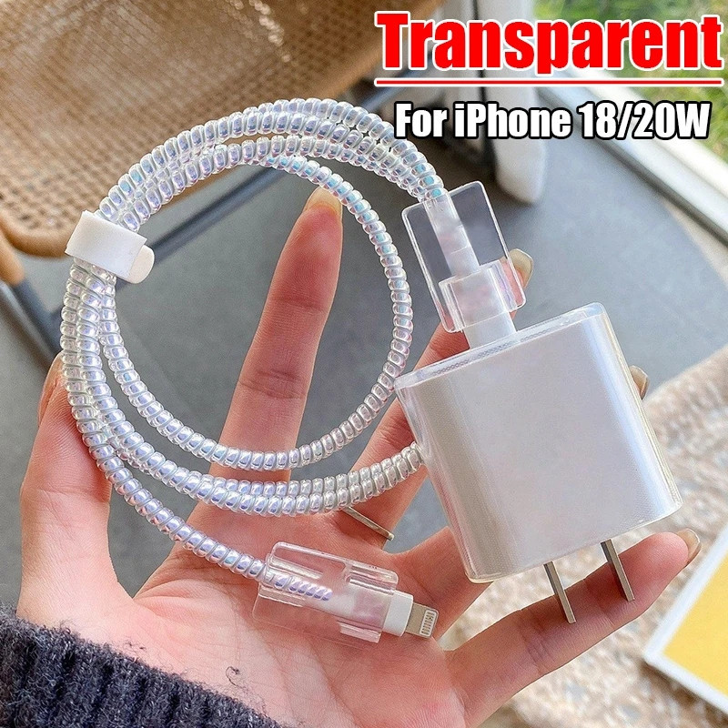 Capa protetora de desenho animado para carregador de 18W 20W Soft Shell Tpu para evitar arranhões