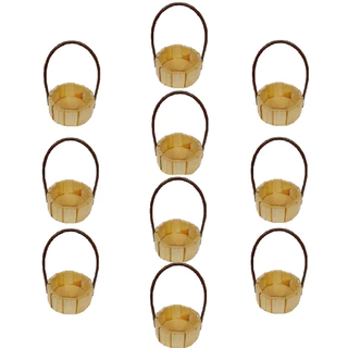 Kit 10 Cesta Fraldeira Redonda13cm com Alça