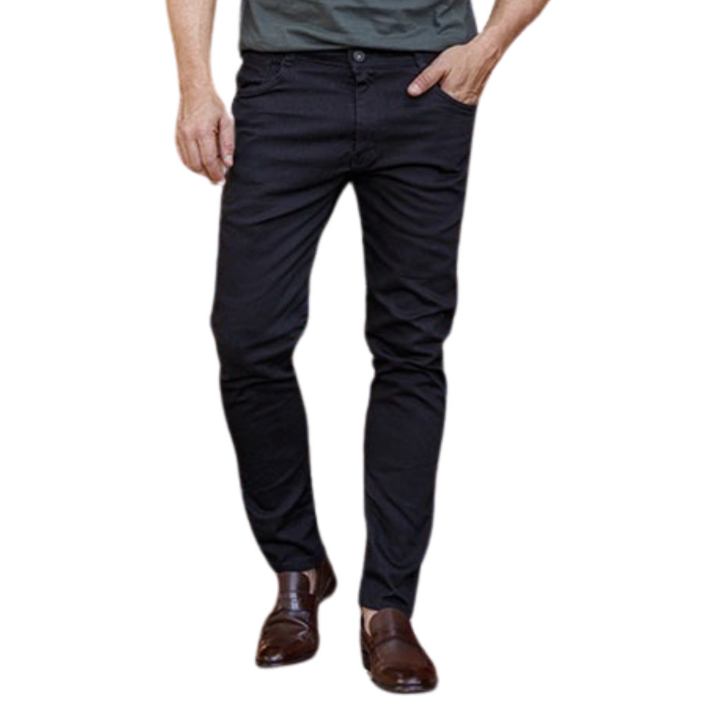 Calça Jeans Masculina SLIM FIT PRETA Confortável ELASTANO PREMIUM MARCA ORIGINAL