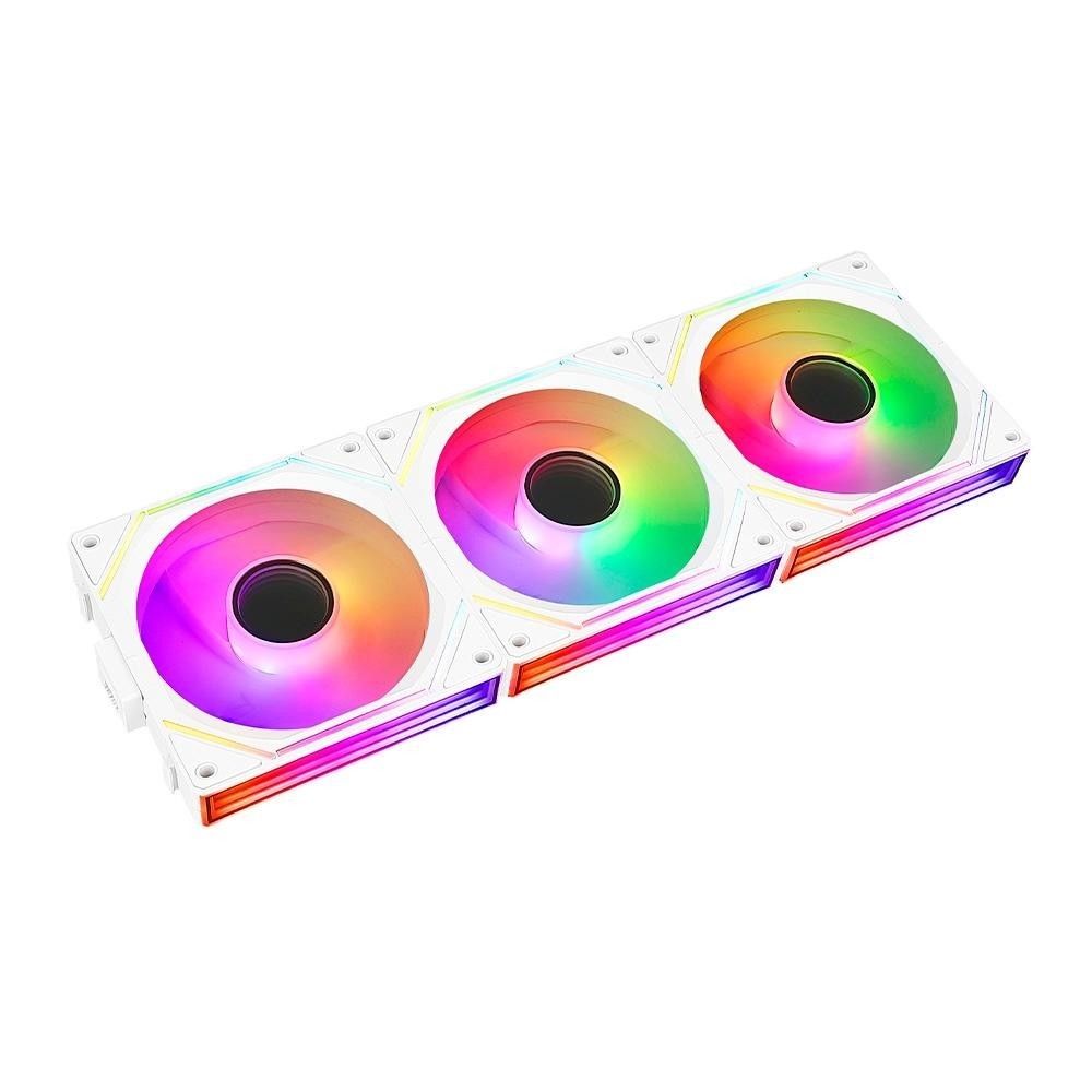 Kit Com 3 Ventoinhas Rise Mode Magneto Pro, 120mm, ARGB, Branco - RM ...
