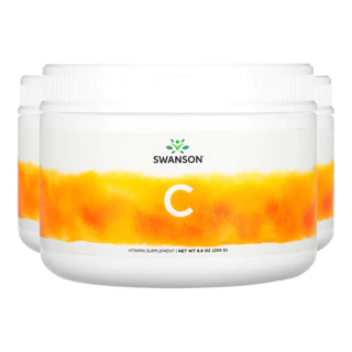 Kit 3x Vitamina C-1000 e Rosa Mosqueta Swanson 250 g Importado /Made in Usa