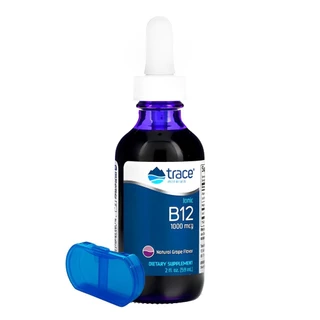 Trace Minerals Vitamina B12 Iônic Líquido 59ml Importado + Porta Cápsulas
