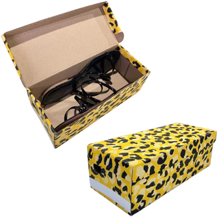Kit Caixas De Sapato Onça Com Papel De Seda 28x12x9,5cm