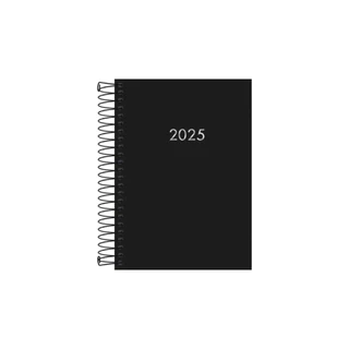 Agenda 2025 Diaria Espiral Napoli M5 Preto Napoli Tilibra