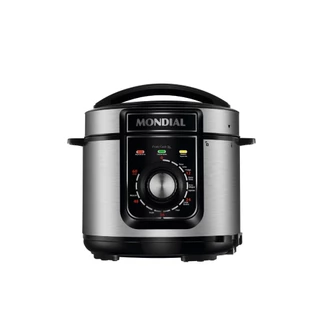 Panela de Pressão Elétrica Mondial 5L Pratic 900W Preto/Inox 127V Cook PE-48-5L-I em Oferta na Shopee