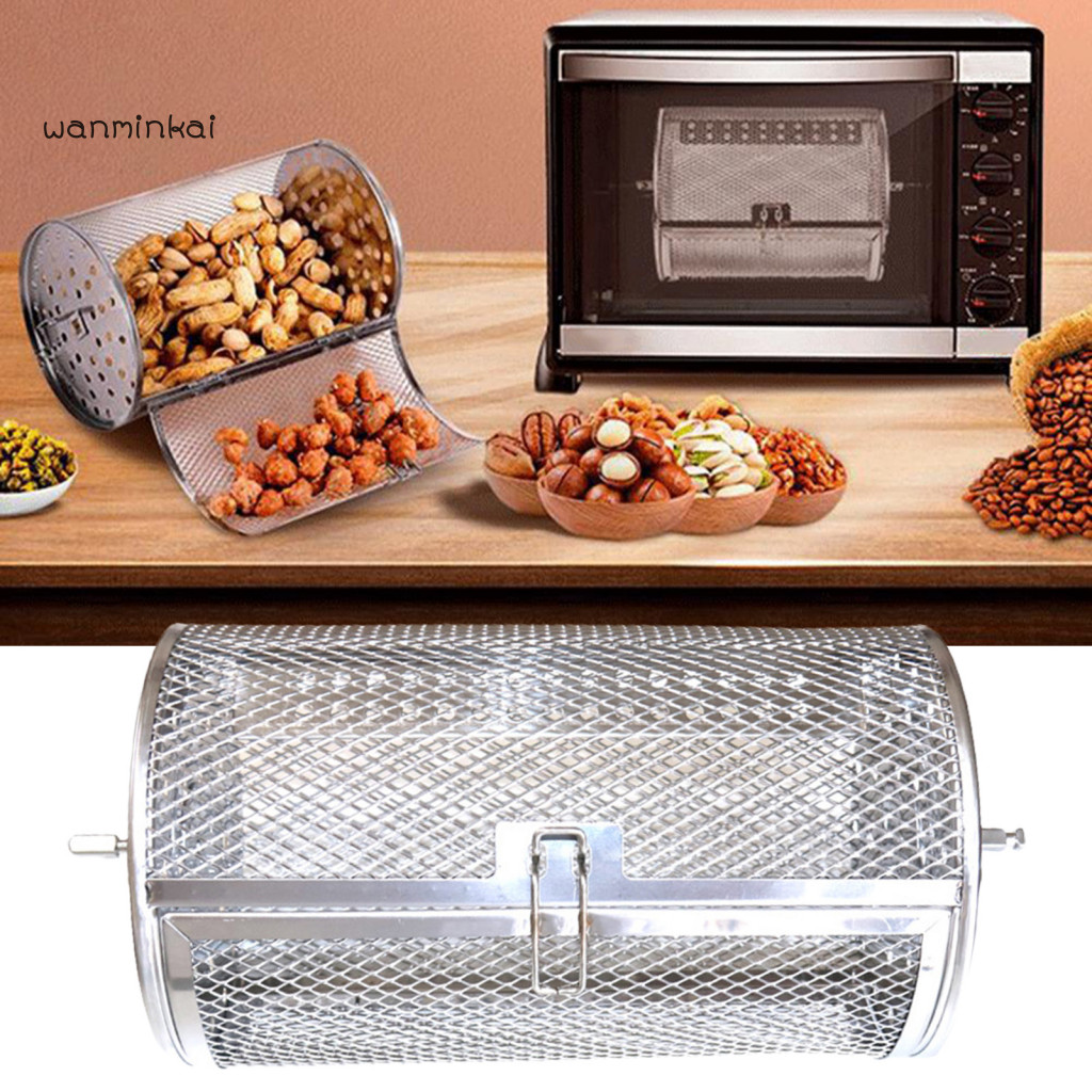 Automatic Rotating Grill Basket Outdoor Bbq for Chicken Wings Fish and