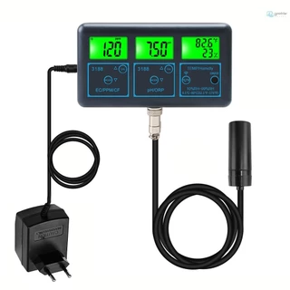 Analisador De Qualidade Tuya WiFi 7 Em 1 Testador Da Água Multiparâmetro Display Digital PH/ORP/EC/PPM/CF/Umidade/Medidor De Monitoramento De Temperatura Para Potável Aqu