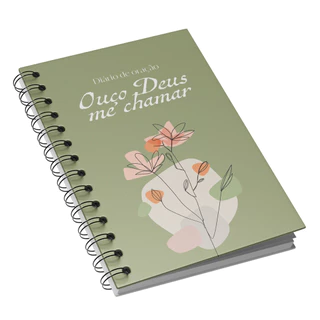 Diario de Oração - Flor Aquarela verde