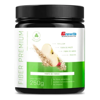 Fiber Premium 250g Growth Supplements Psyllium Fibra De Maçã