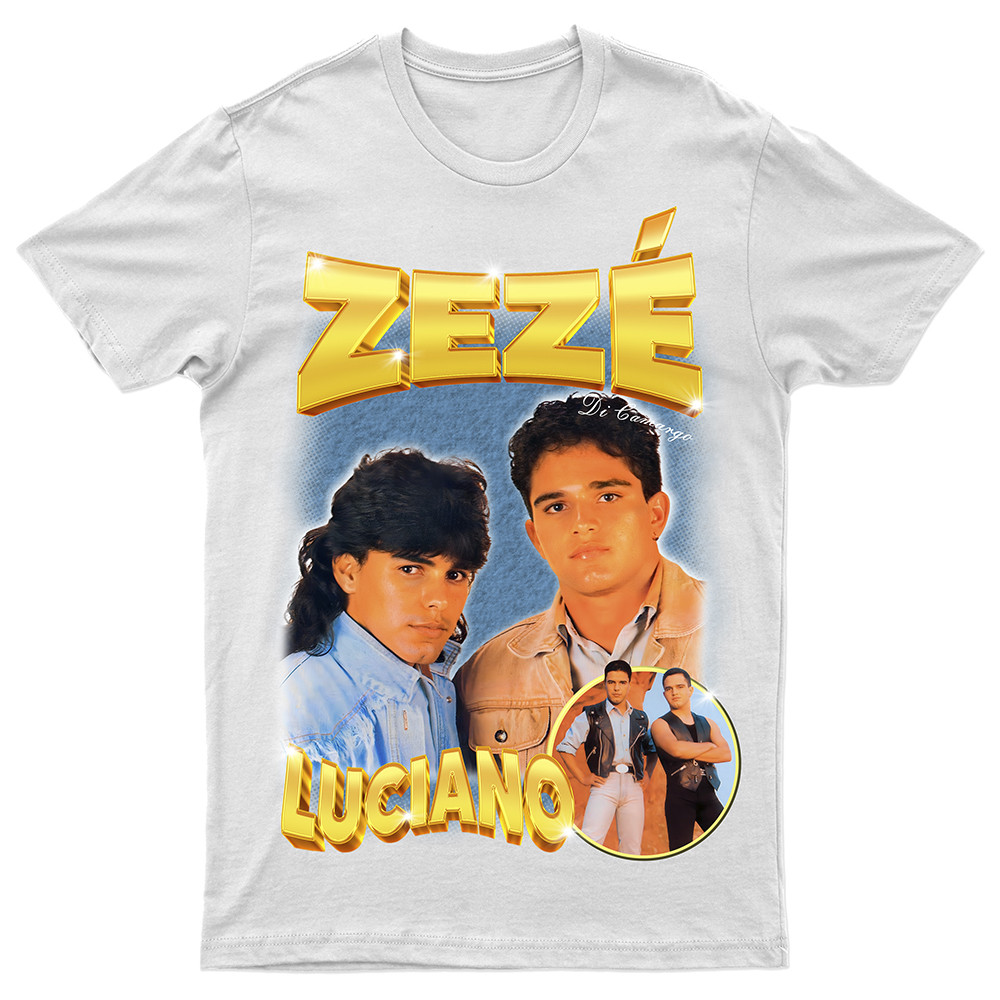Camiseta Zezé Di Camargo e Luciano Sertanejo Camisa Country Unissex 100 ...