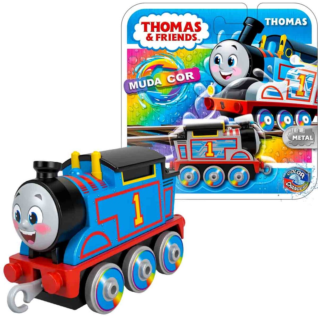 Thomas Mini Boneco Trenzinho Colour Changers Metal - Mattel HPH40