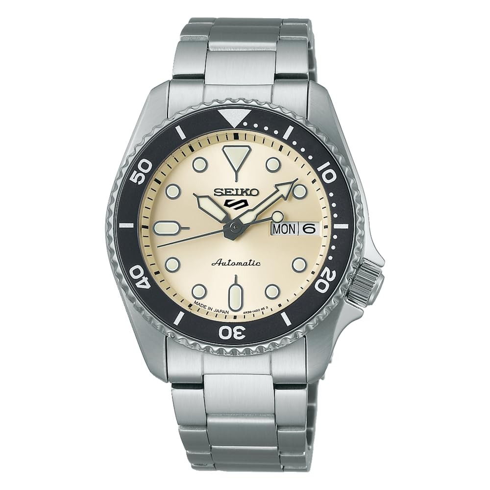 Relógio masculino Seiko Five Sports SKX de tamanho médio, estilo
