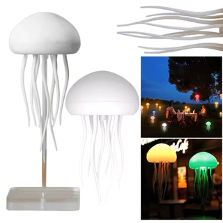 Luminária de Mesa Água-Viva Led Moderno Sensorial De Som Led Color Cabeceira Ou Suspenso em Oferta na Shopee