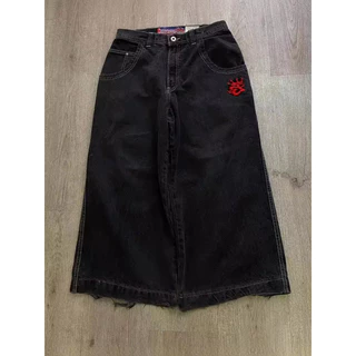 Novos Jeans Largos Y2K da Moda, Jeans de Perna Larga, Hip Hop, Goth, Calças Pretas para Homens