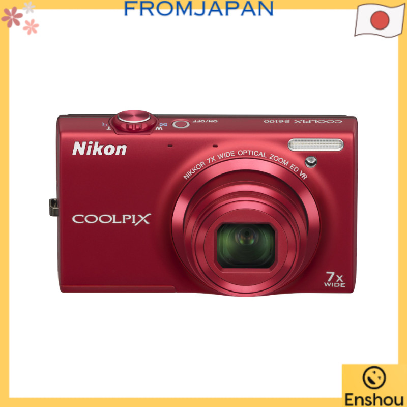 USED]Do Japão [Usado] Câmera digital Nikon COOLPIX S6100 Super Red