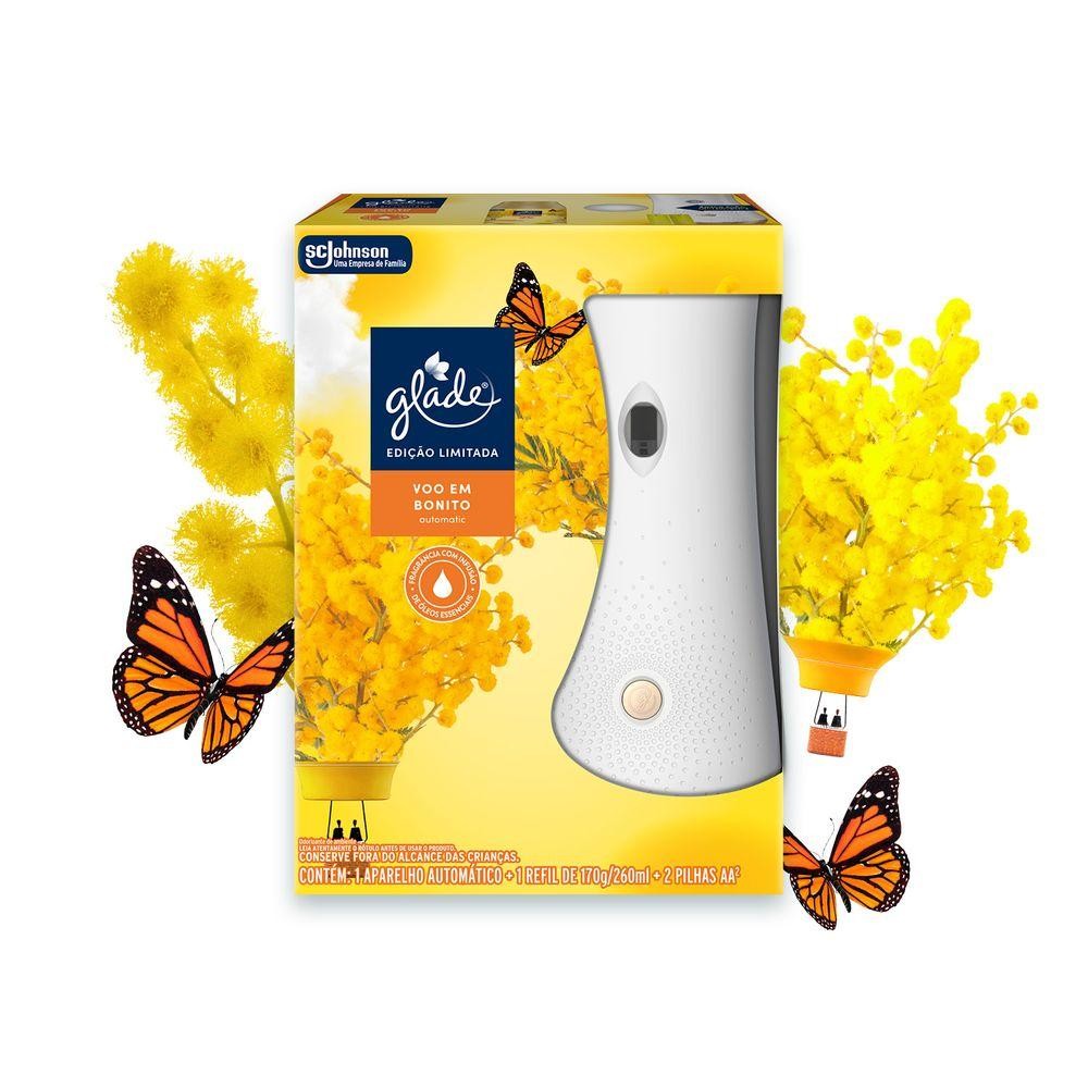 Aparelho e Odorizador de Ambiente Voo em Bonito Glade Automatic Caixa ...