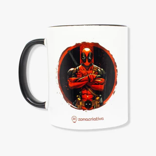 Caneca Pop 350ml Porcelana Deadpool Marvel Oficial