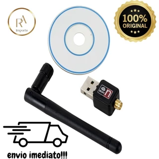 Antena Wifi Adaptador Wireless Usb 600mbps Até 150m 802.iin
