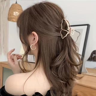 Clip De Metal Borboleta Para Cabelo