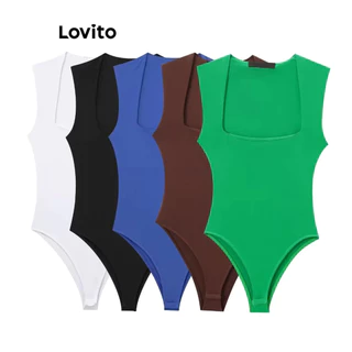 Lovito Body básico liso casual para mulheres LNL71077